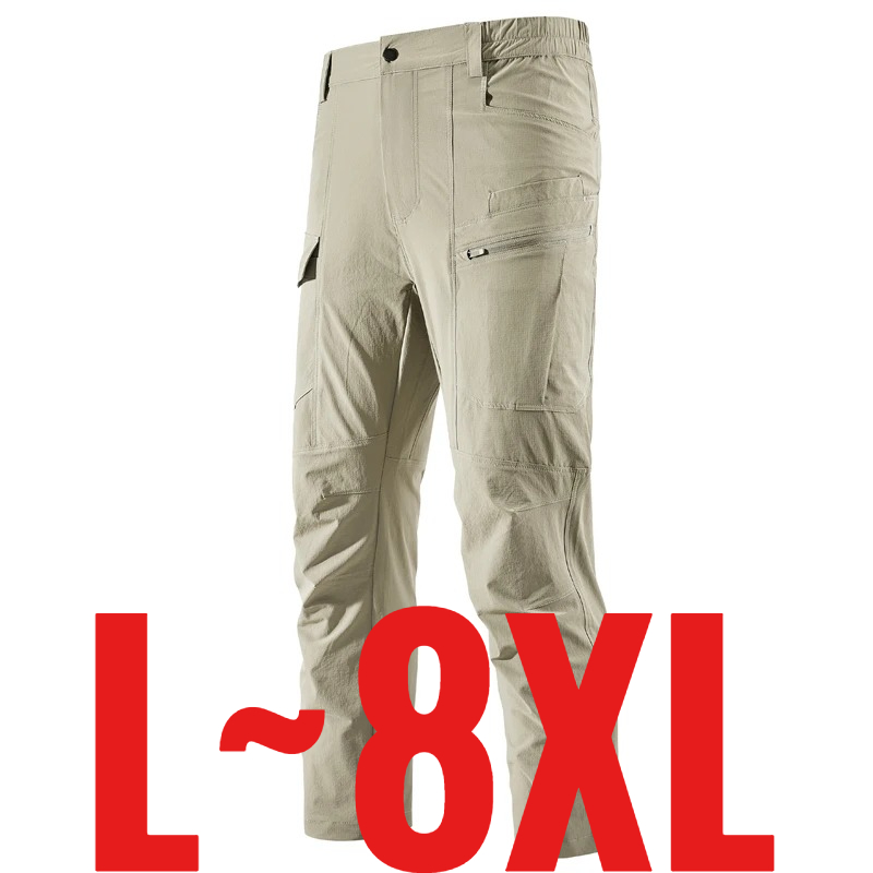 Fishing Kit Compact - Calças Casuais Masculinas Plus Size 8XL