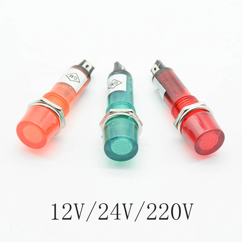 5 peças 220v 12v 24v dc furo d - Signal Panel Orange avaliação e preço